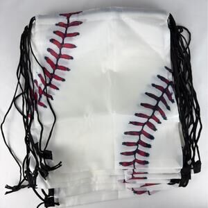 NWT Baseball Design Kids Drawstring Bag Party or Team Bags